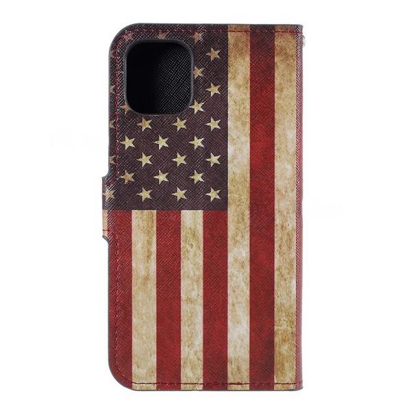 Lompakkokotelo Apple iPhone 11 Pro - USA:n lippu