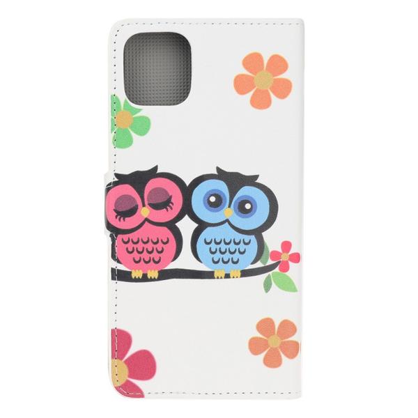 Lompakkokotelo Apple iPhone 11 Pro Max - Pöllöt & Kukat