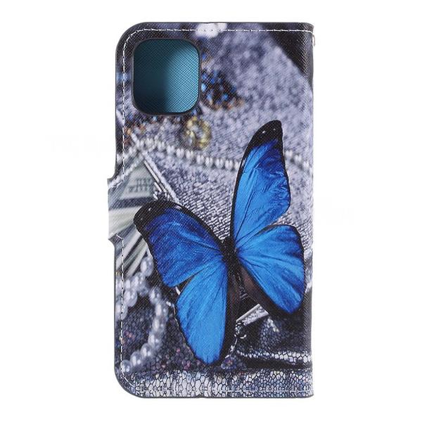 Lompakkokotelo Apple iPhone 11 Pro Max - Sininen Perhonen