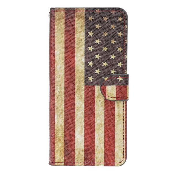 Lompakkokotelo Apple iPhone 11 Pro Max - USA:n lippu