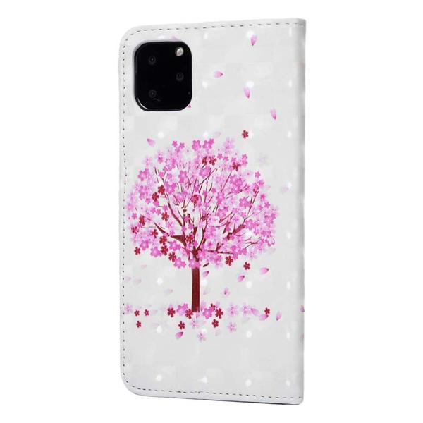 Lompakkokotelo Apple iPhone 11 Pro Max – Vaaleanpunainen puu