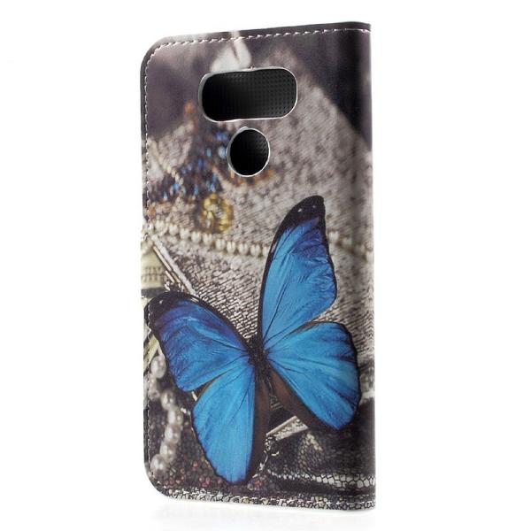 Pung Etui LG G6 – Blå Sommerfugl