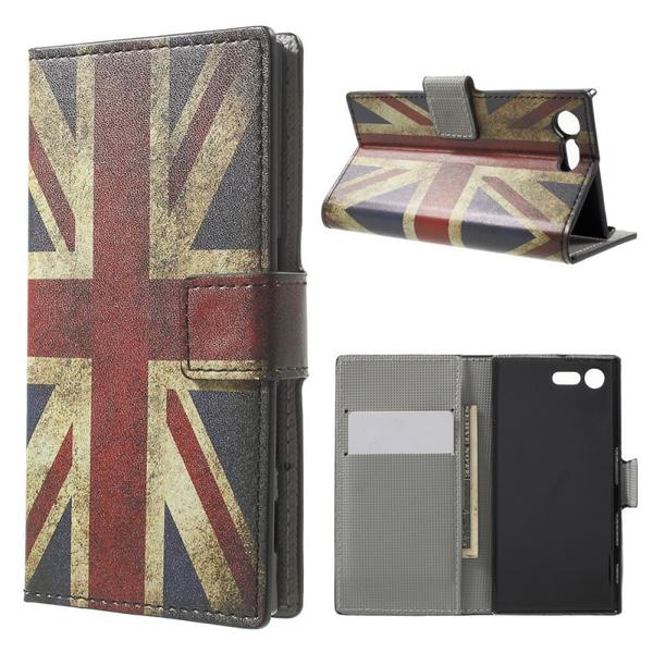 Lompakkokotelo Sony Xperia XZ Premium - Lippu Iso-Britannia