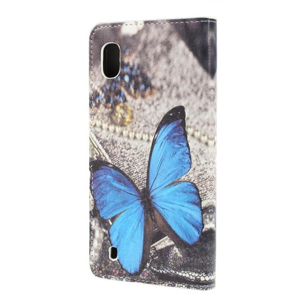 Lompakkokotelo Samsung Galaxy A10 - Sininen Perhonen