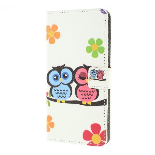 Pung Etui Samsung Galaxy A10 - Ugler & Blomster