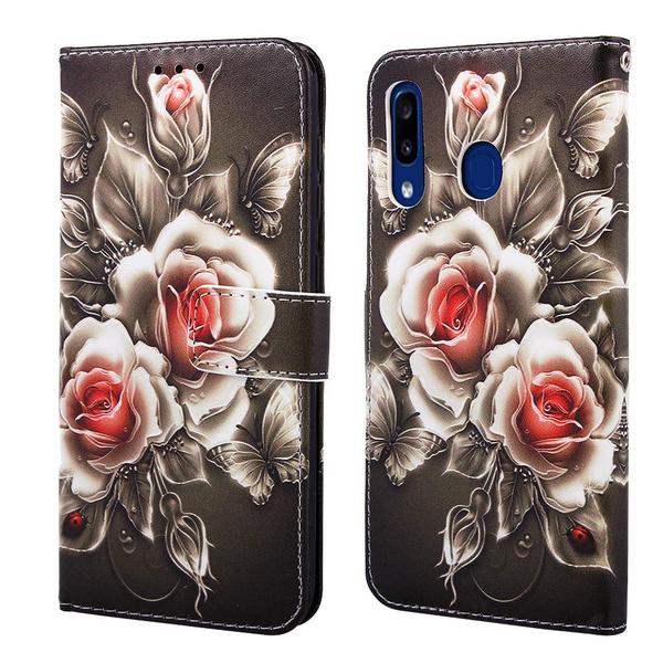 Lompakkokotelo Huawei P Smart 2019 - Ruusut