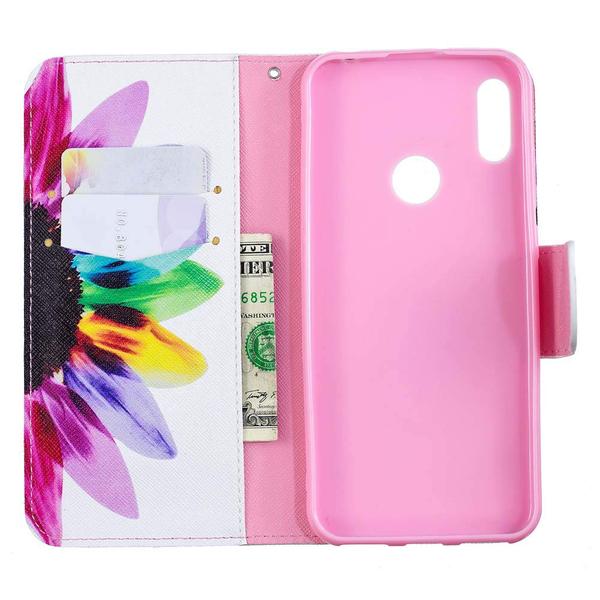 Pung Etui Huawei P Smart 2019 – Farverig Blomst