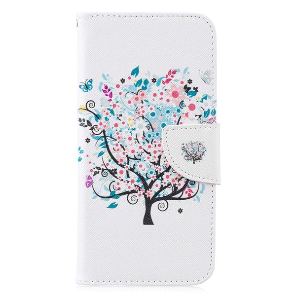 Pung Etui Huawei P30 Lite – Farverigt Træ