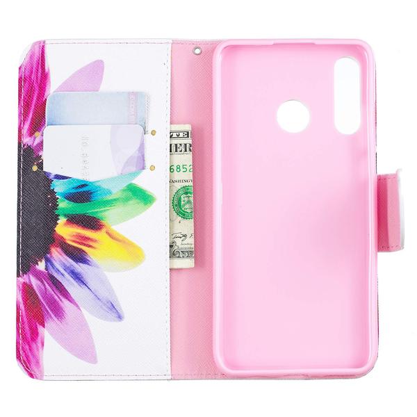 Pung Etui Huawei P30 Lite – Farverig Blomst