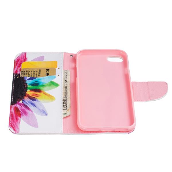 Pung Etui Apple iPhone 7 - Farverig Blomst