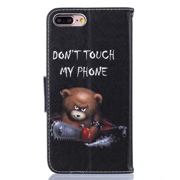 Lompakkokotelo Apple iPhone 8 Plus - Don’t Touch My Phone