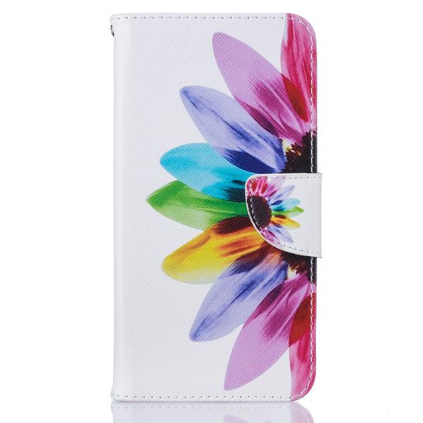 Lompakkokotelo Apple iPhone 8 Plus - Värikäs kukka