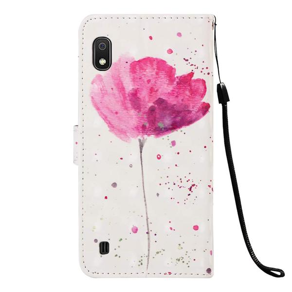 Pung Etui Samsung Galaxy A10 – Rosa Blomst