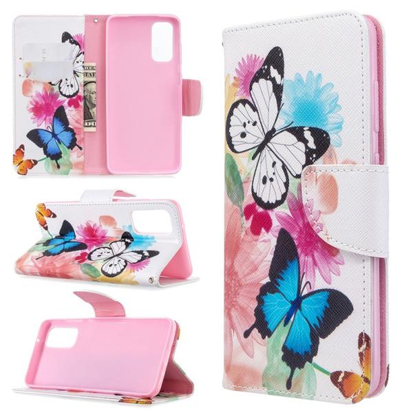 Pung Etui Samsung Galaxy S20 – Farverige Sommerfugle