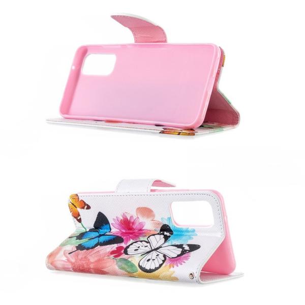 Pung Etui Samsung Galaxy S20 – Farverige Sommerfugle