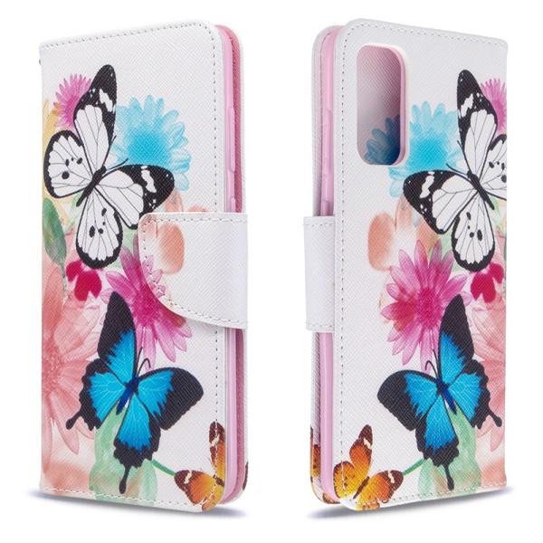 Pung Etui Samsung Galaxy S20 – Farverige Sommerfugle