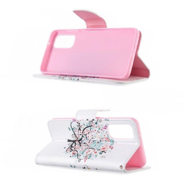 Pung Etui Samsung Galaxy S20 - Farverigt Træ