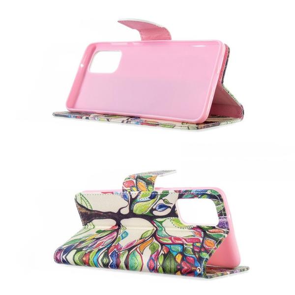 Pung Etui Samsung Galaxy S20 Plus - Farverigt Træ