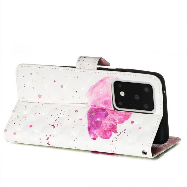 Pung Etui Samsung Galaxy S20 Ultra – Rosa Blomst