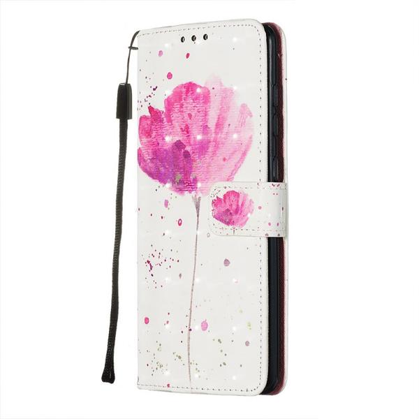 Pung Etui Samsung Galaxy A51 – Rosa Blomst