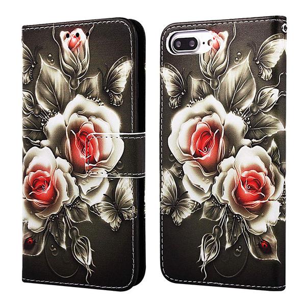 Plånboksfodral Apple iPhone 8 Plus – Rosor