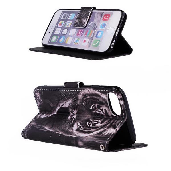 Lompakkokotelo Apple iPhone 7 – Tiikeri