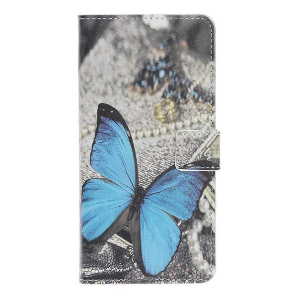 Pung Etui Samsung Galaxy S20 - Blå Sommerfugl