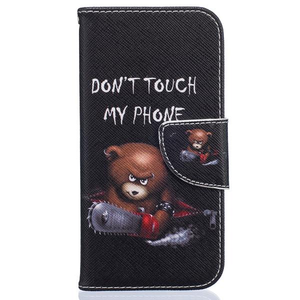 Lompakkokotelo iPhone SE (2022) - Don´t Touch My Phone