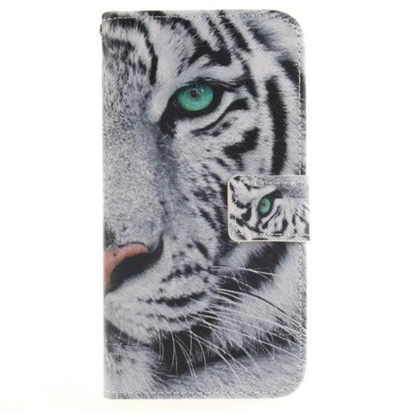 Pung Etui iPhone SE (2020) - Hvid Tiger