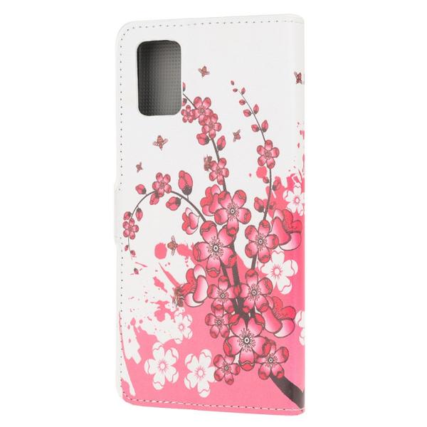 Pung Etui Samsung Galaxy A41 - Kirsebærblomster