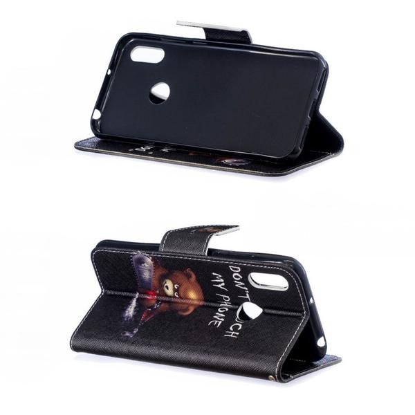 Lompakkokotelo Huawei Y6 2019 - Don't Touch My Phone