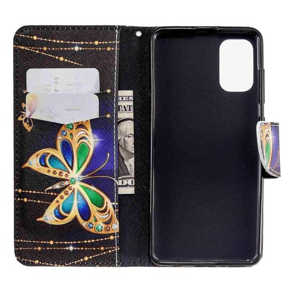 Pung Etui Samsung Galaxy A41 – Guldsommerfugl