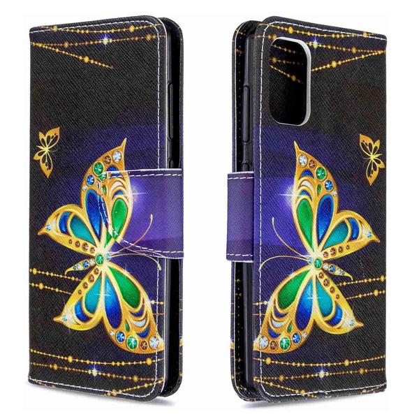 Pung Etui Samsung Galaxy A41 – Guldsommerfugl