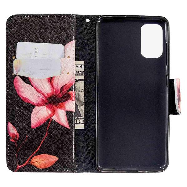 Pung Etui Samsung Galaxy A41 – Rosa Blomst