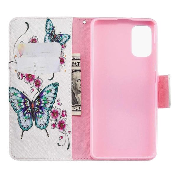 Pung Etui Samsung Galaxy A51 – Sommerfugle og Blomster