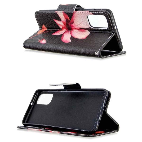 Pung Etui Samsung Galaxy A71 – Rosa Blomst