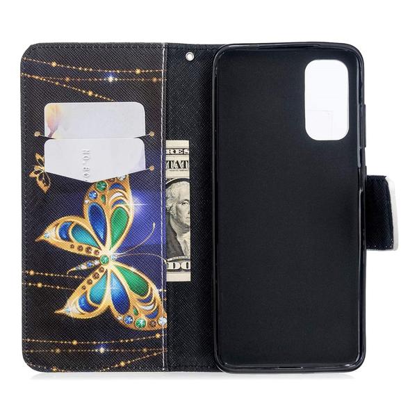 Pung Etui Samsung Galaxy S20 – Guldsommerfugl
