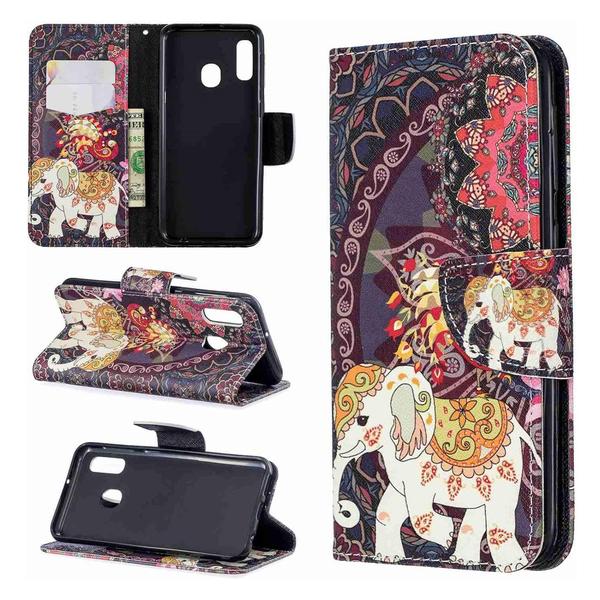 Pung Etui Samsung Galaxy A40 – Indisk / Elefant Pung Etui Samsung Galaxy A40 – Indisk / Elefant