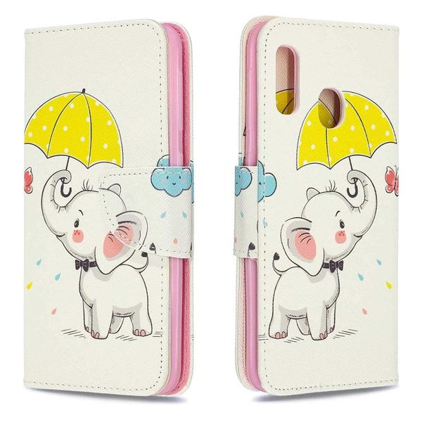 Pung Etui Samsung Galaxy A20e – Elefant med Paraply