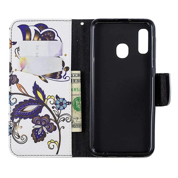 Pung Etui Samsung Galaxy A20e – Elegant Sommerfugl