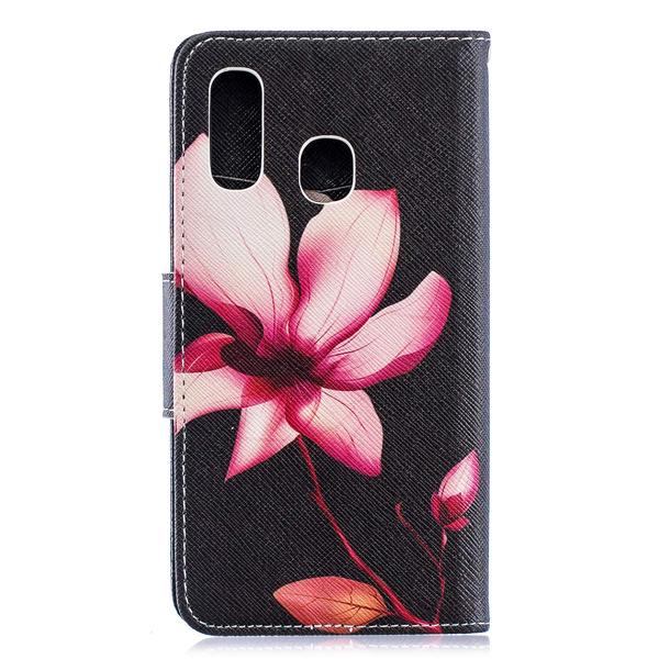 Pung Etui Samsung Galaxy A40 – Rosa Blomst
