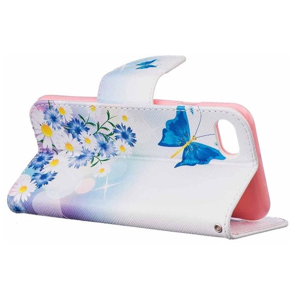 Pung Etui Apple iPhone 7 – Sommerfugle og Blomster