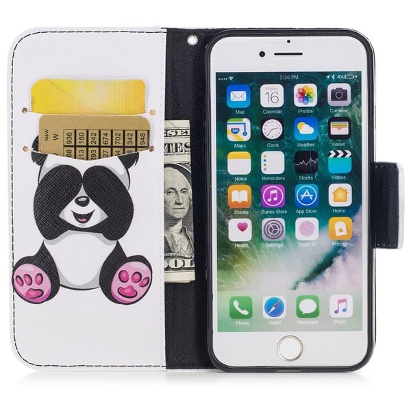 Plånboksfodral Apple iPhone SE (2020) - Panda