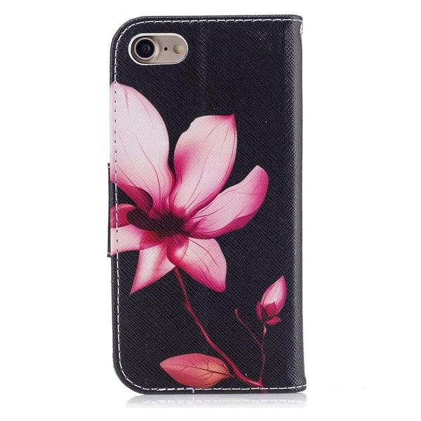 Lompakkokotelo Apple iPhone SE (2020) - Vaaleanpunainen Kukka