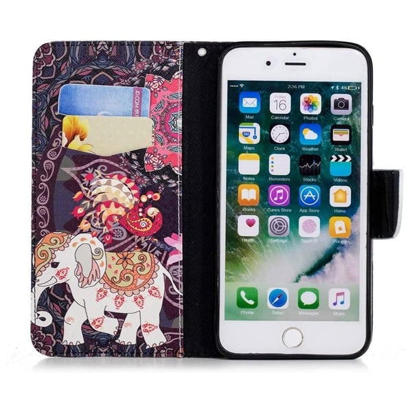 Pung Etui Apple iPhone 8 Plus – Indisk / Elefant