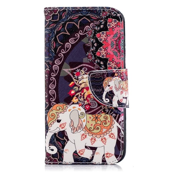 Lompakkokotelo Apple iPhone 8 – Intialainen / Elefantti