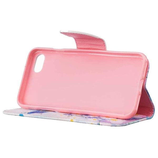Pung Etui Apple iPhone 8 – Sommerfugle og Blomster