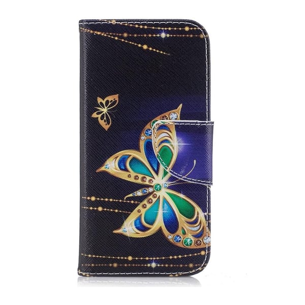 Pung Etui Apple iPhone 8 – Guldsommerfugl