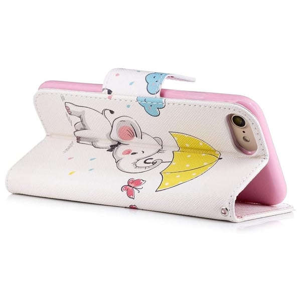 Pung Etui Apple iPhone SE (2020) - Elefant med Paraply