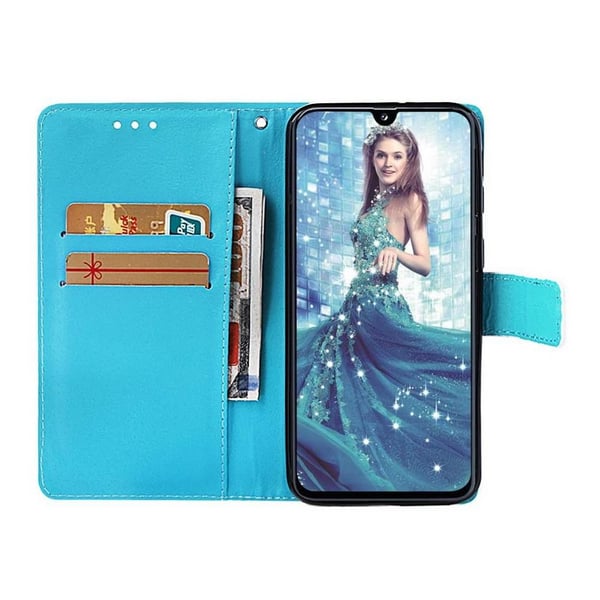 Pung Etui Samsung Galaxy A40 – Blå Mandala